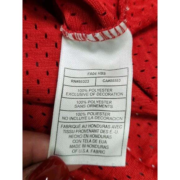 90's Vintage Nike Team NBA Chicago Bulls Jordan 23 Basketball Jersey Medium Red - Picture 11 of 12